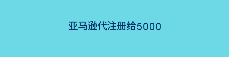 亚马逊代注册给5000