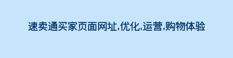 速卖通买家页面网址,优化,运营,购物体验