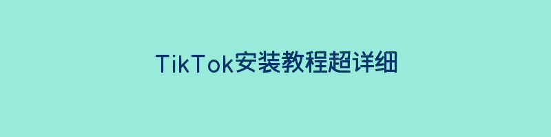 TikTok安装教程超详细(电脑+手机各个设备)