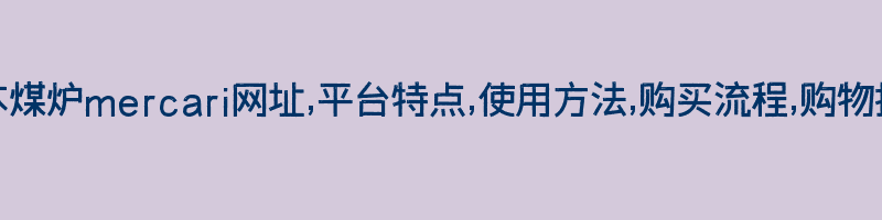 日本煤炉mercari网址,平台特点,使用方法,购买流程,购物技巧