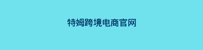 特姆跨境电商官网